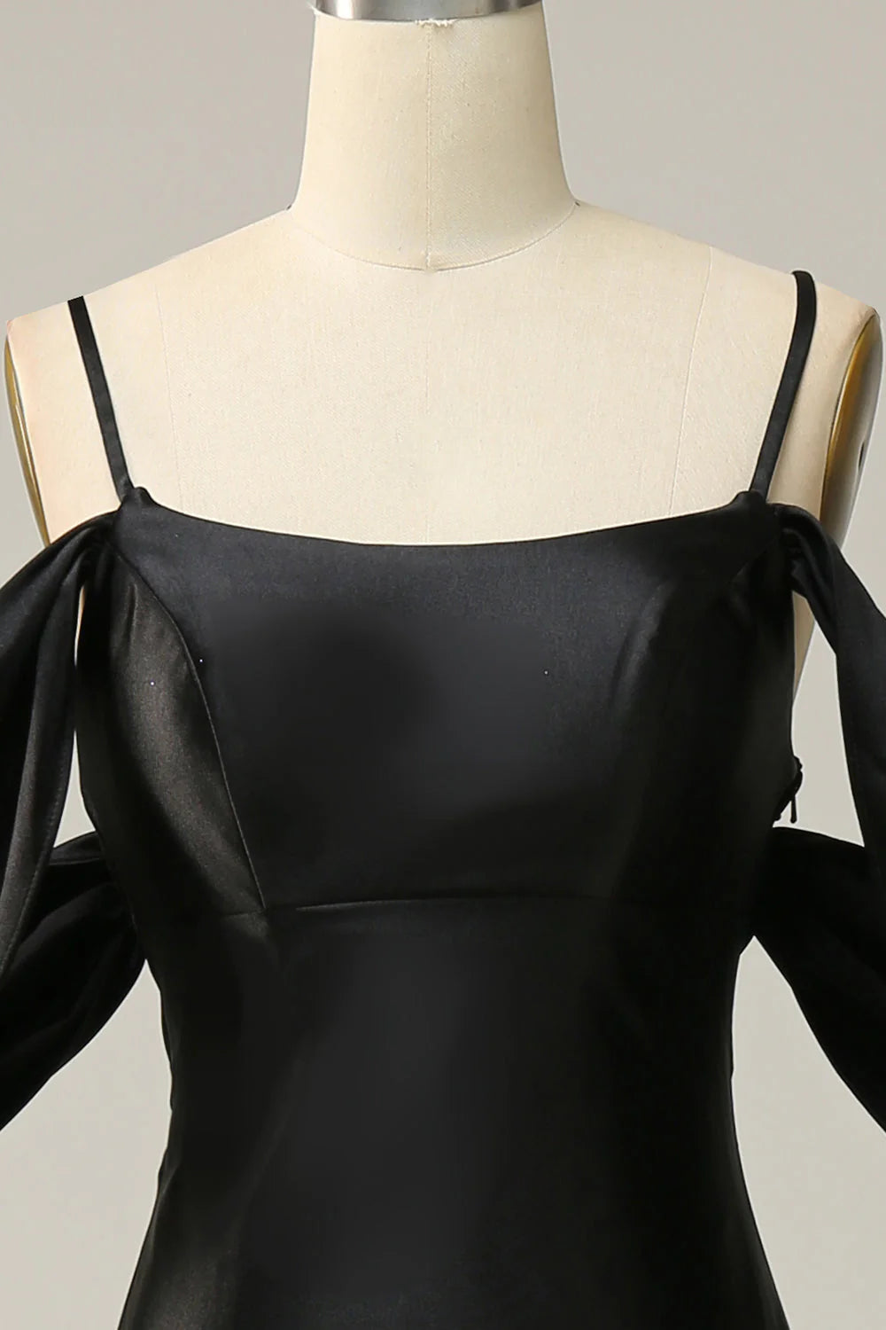 Fish tail off shoulder black off back long prom dress