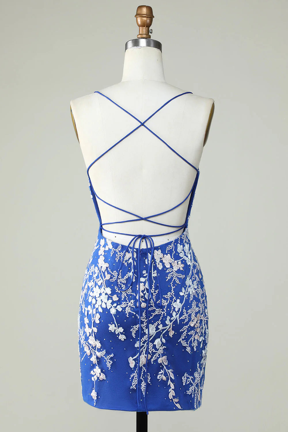 Dark green thin shoulder strap decal tight fitting Cocktail Dresses