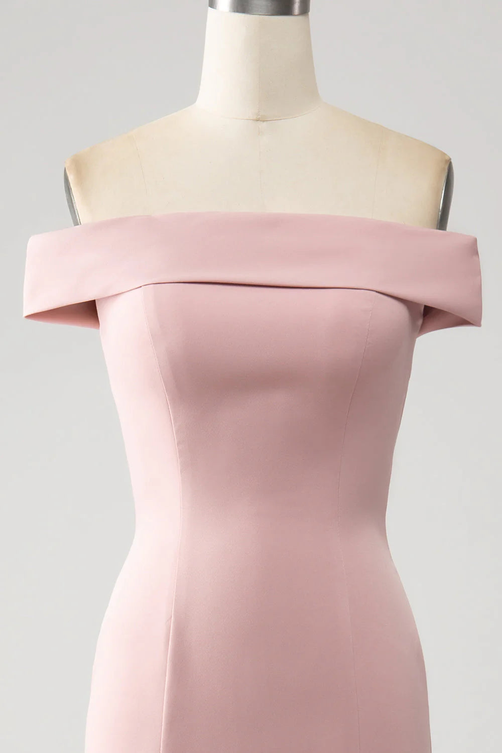 Pink fishtail ruffled edge Mother of the Bride Dress