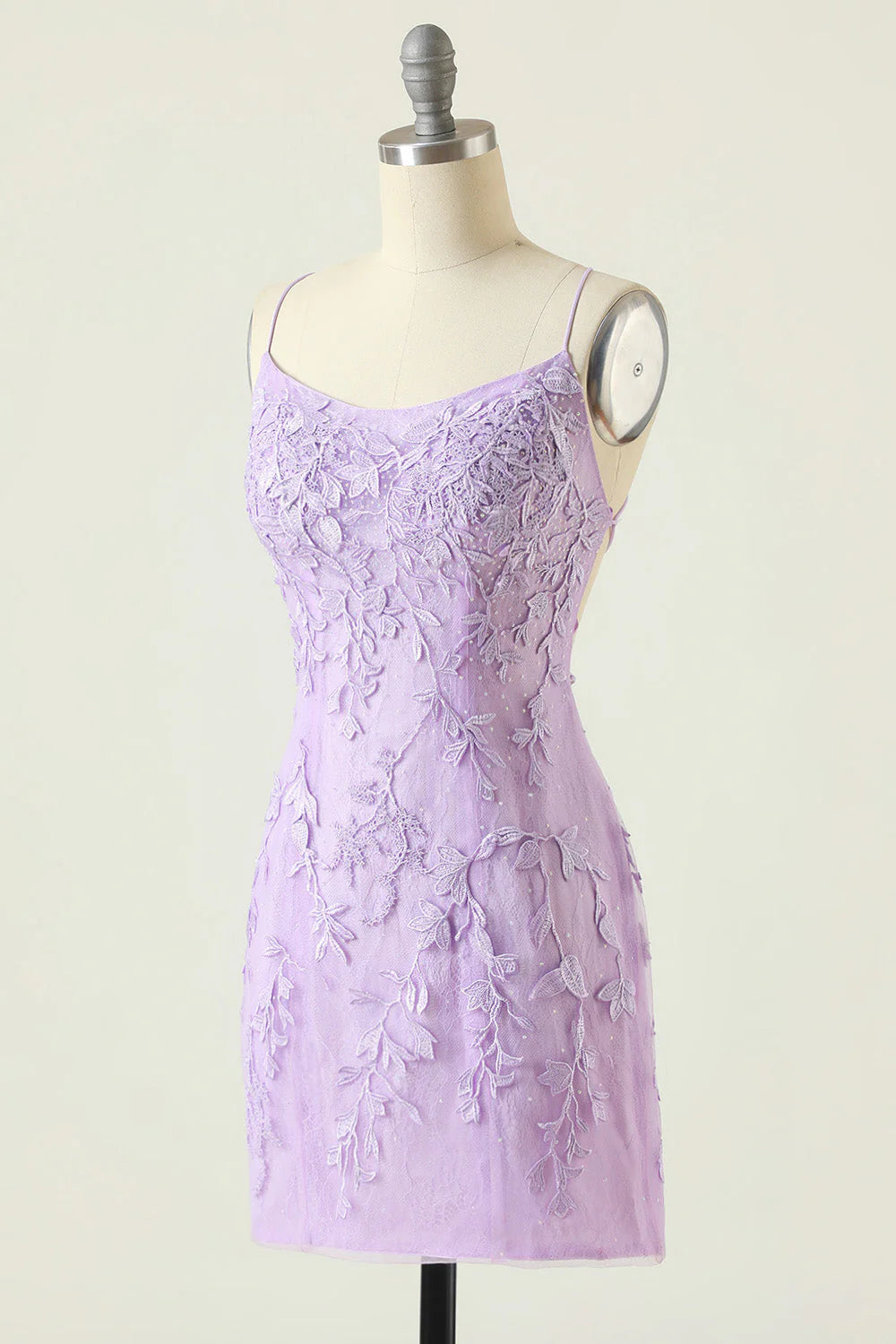 Purple sticker backless tight fitting Cocktail Dresses