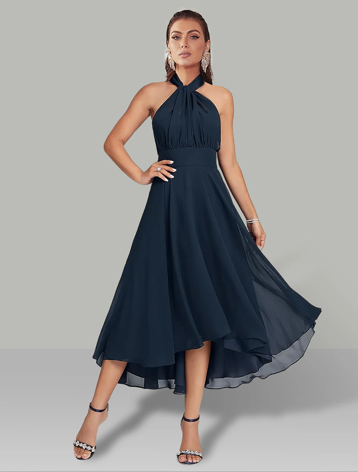 A-Line Blue Wedding Guest Dresses Convertible Infinity Mother Of The B – LD Dress