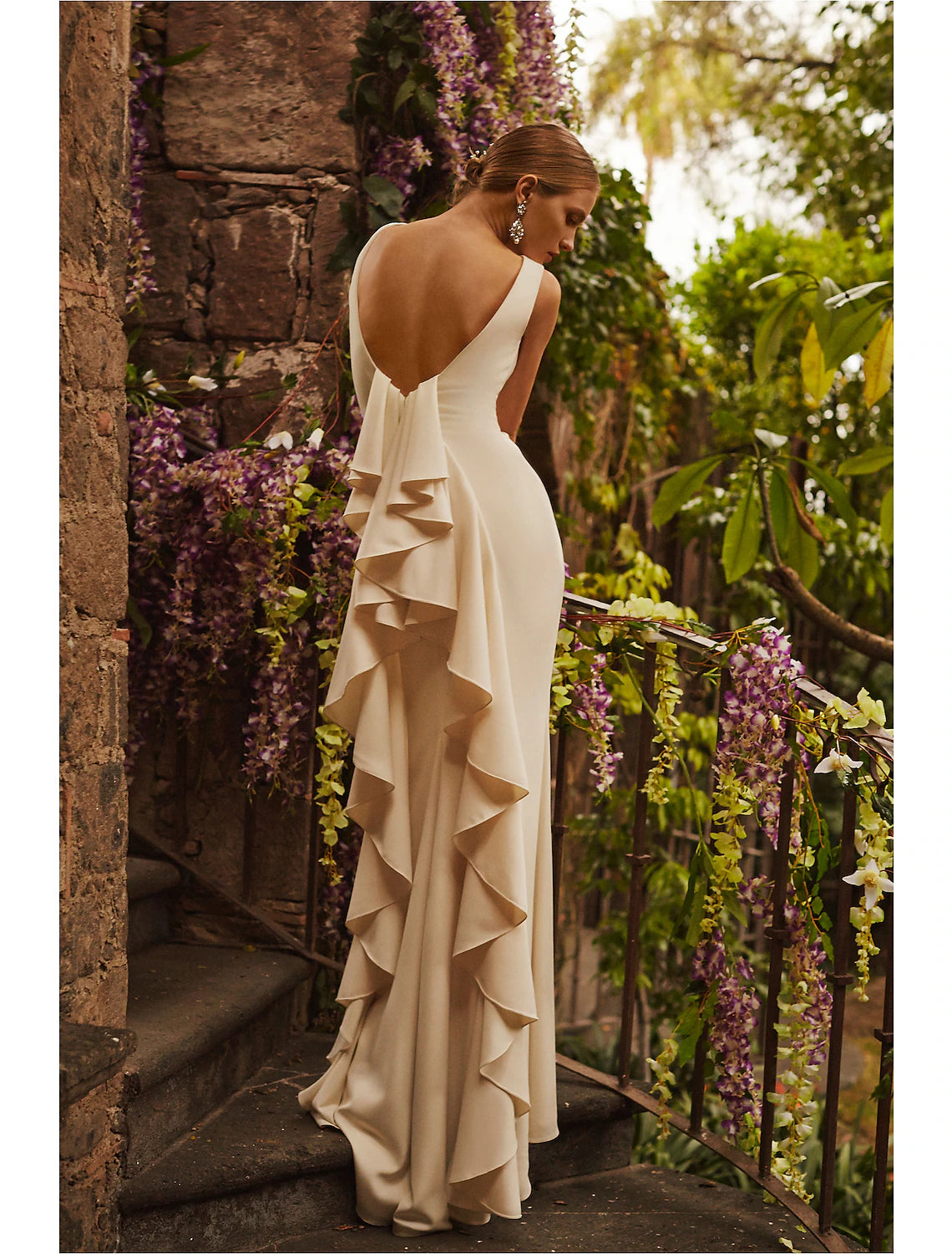 Formal Wedding Dresses Mermaid / Trumpet Off Shoulder Sleeveless Court Train Satin Bridal Gowns With Beading  Summer Wedding Party, Women's Clothing
