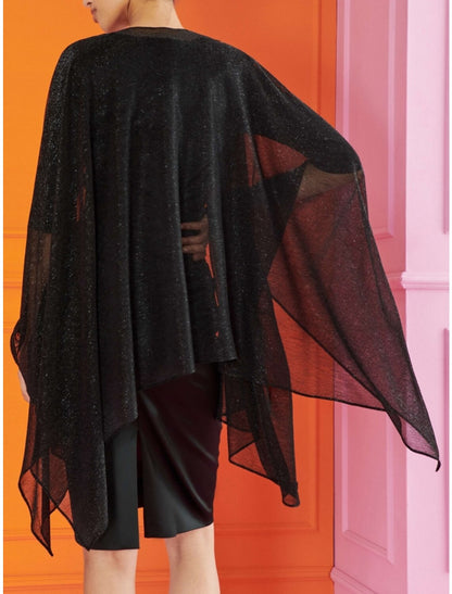 Sheath / Column Mother of the Bride Dress Wedding Guest Elegant Cowl Neck Knee Length Stretch Satin Long Sleeve with Split Front Ruching