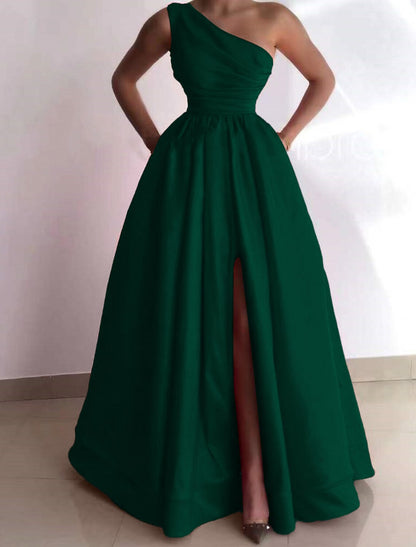 Sheath Red Green Dress Evening Gown Rompers Dress Church Garden Party Floor Length Sleeveless Off Shoulder Convertible Stretch Fabric Crisscross Back V Back with Ruched