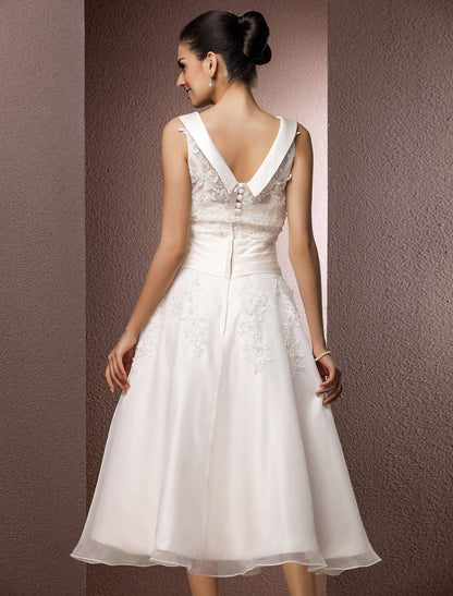 Dresses A-Line Regular Straps Beading