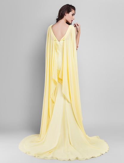 Elegant Dress Wedding Sleeveless Neck V Back Criss Cross Side Draping