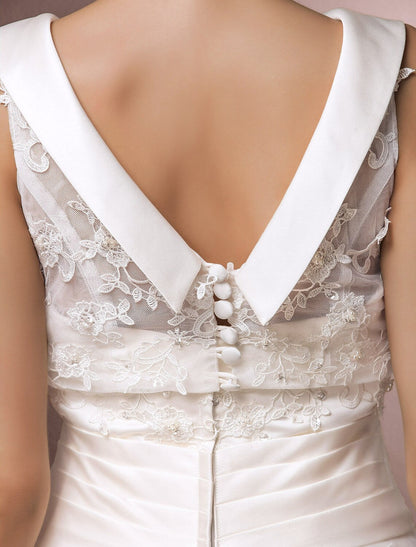 Dresses A-Line Regular Straps Beading